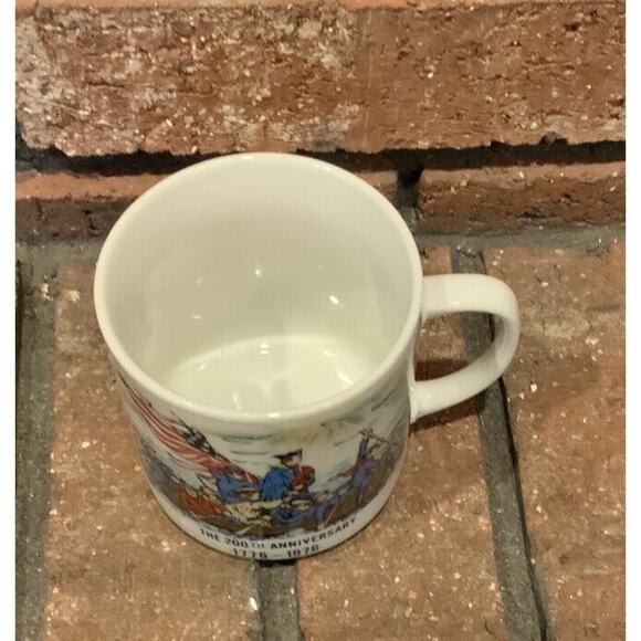 Vintage The 200th Anniversary 1776-1976 Crossing Delaware America Coffee Mug - Picture 2 of 4